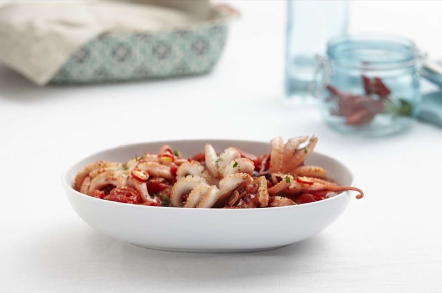 Eintopf mit Babyoktopus